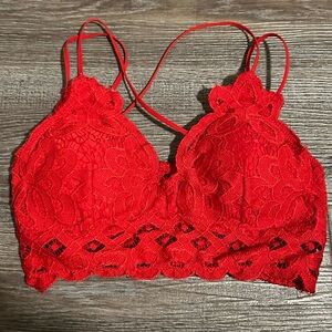 Red bralette